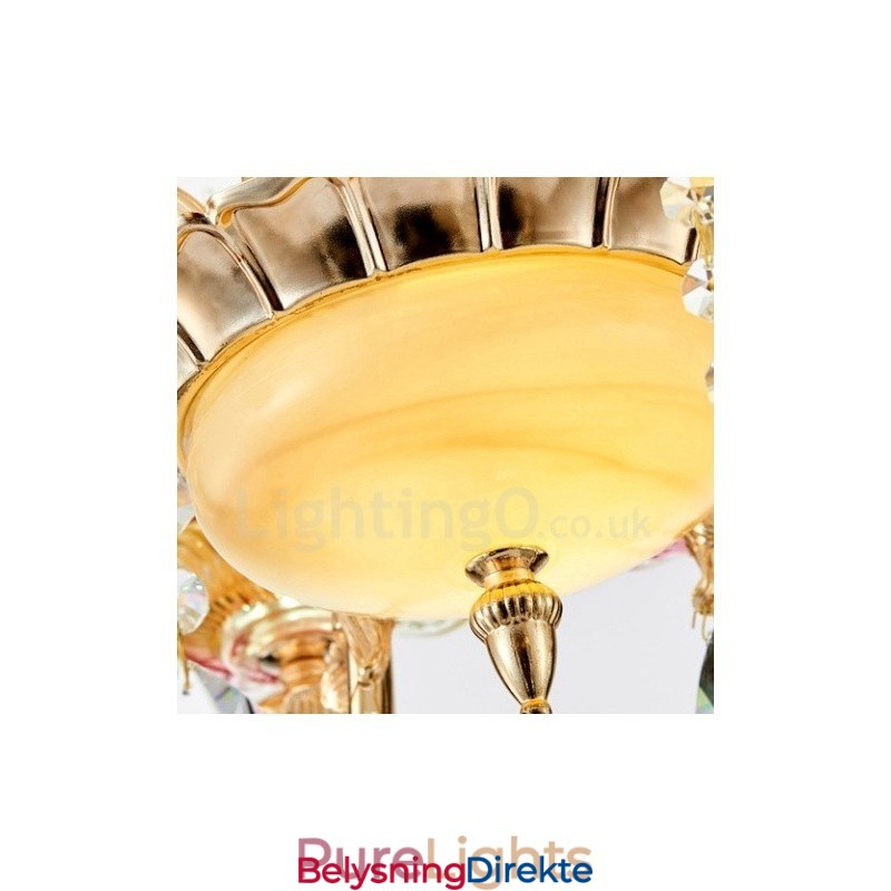 15-Lys Tradisjonell Klassisk Integrert Metalllysekrone