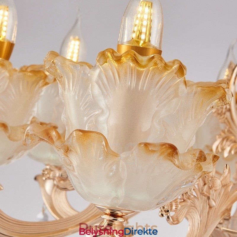 6 Lys Tradisjonell Klassisk Integrert Metalllysekrone