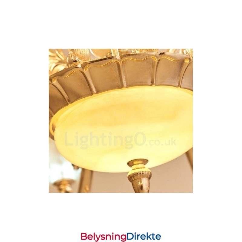 15-Lys Tradisjonell Klassisk Integrert Metalllysekrone