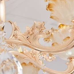 15-Lys Tradisjonell Klassisk Integrert Metalllysekrone