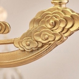 6 Lys Tradisjonell Klassisk Integrert Metall Luksuslysekrone