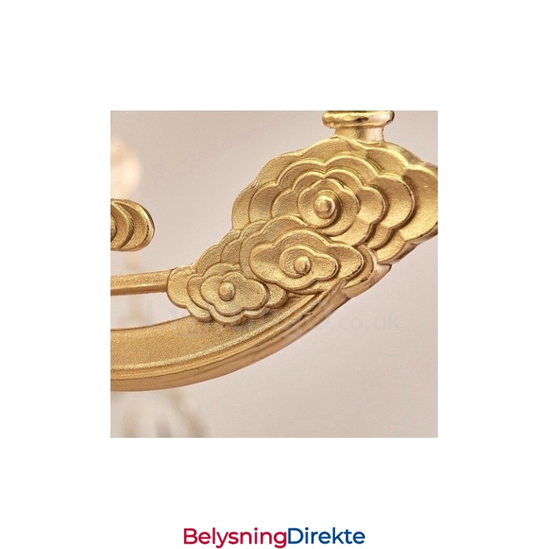 6 Lys Tradisjonell Klassisk Integrert Metall Luksuslysekrone