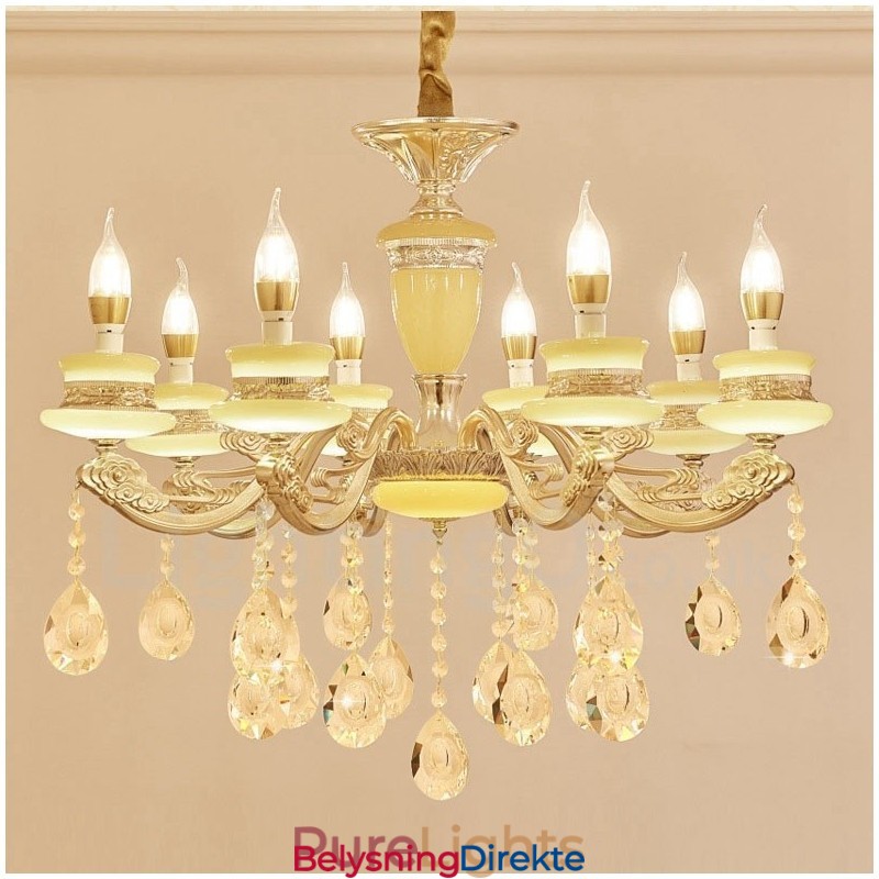 8-Lys Tradisjonell Klassisk Integrert Metalllysekrone