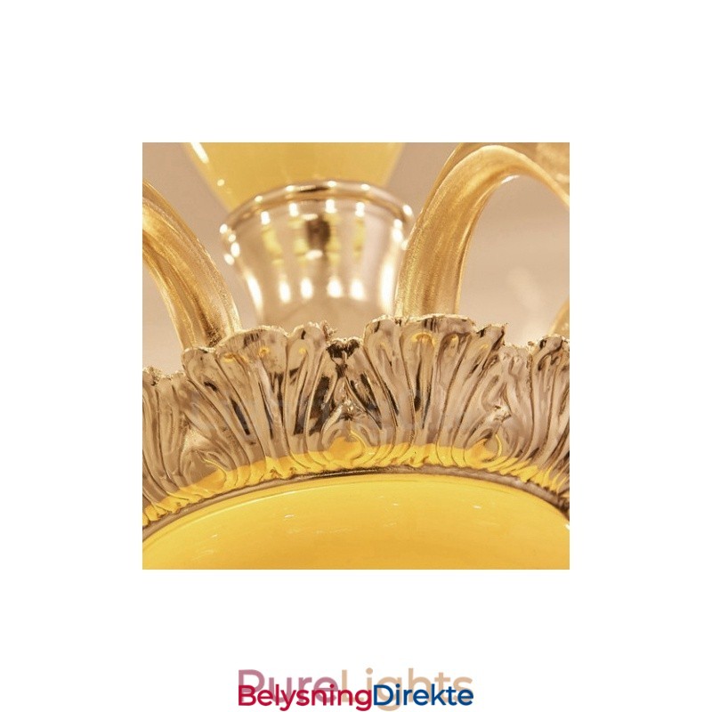 8-Lys Tradisjonell Klassisk Integrert Metalllysekrone