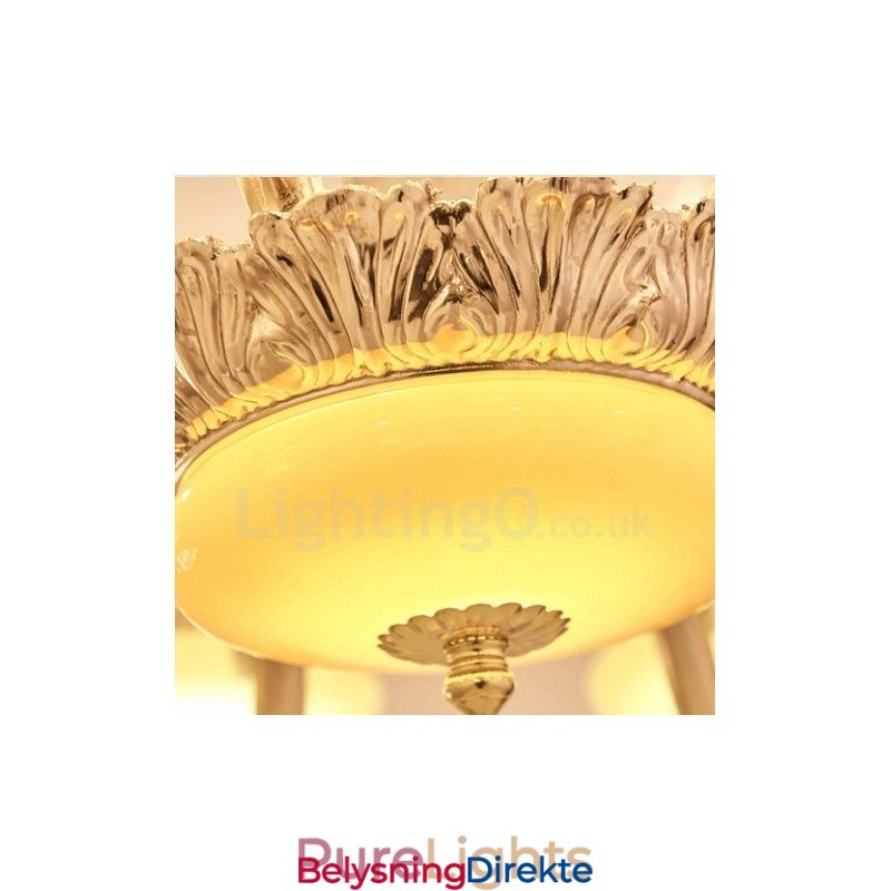 8-Lys Tradisjonell Klassisk Integrert Metalllysekrone