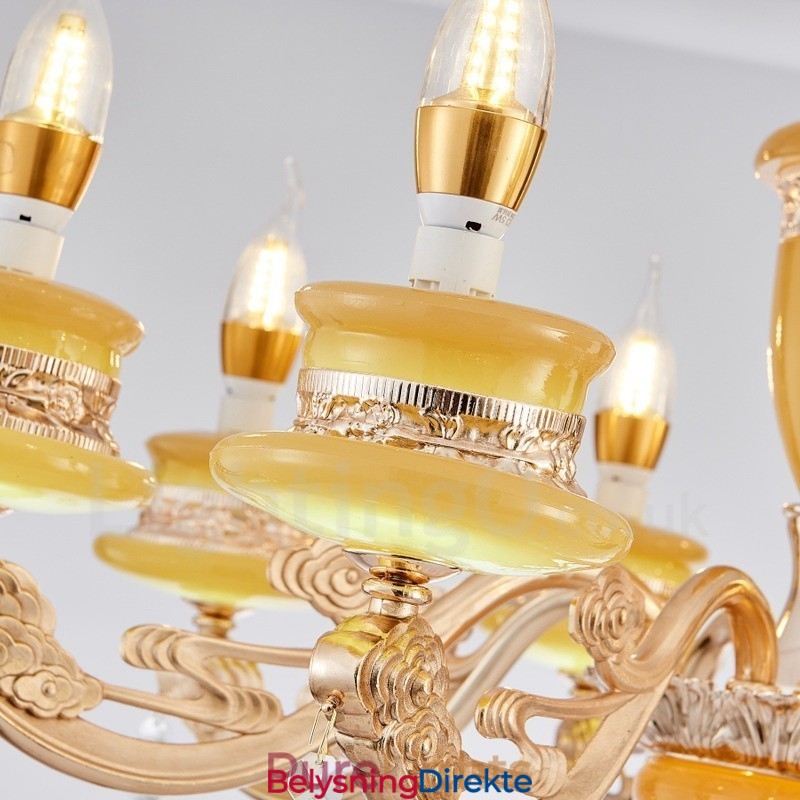 15-Lys Tradisjonell Klassisk Integrert Metalllysekrone