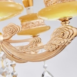 15-Lys Tradisjonell Klassisk Integrert Metalllysekrone