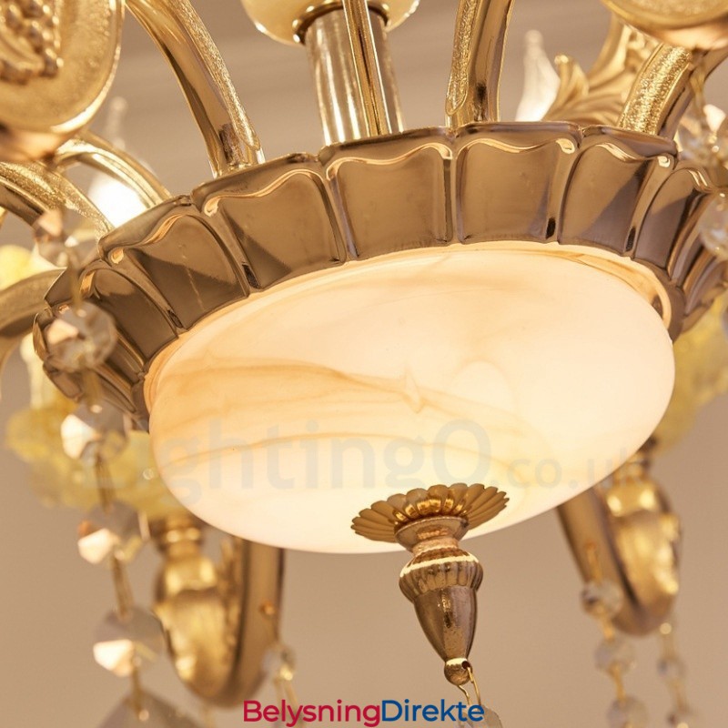 6 Lys Tradisjonell Klassisk Integrert Metalllysekrone