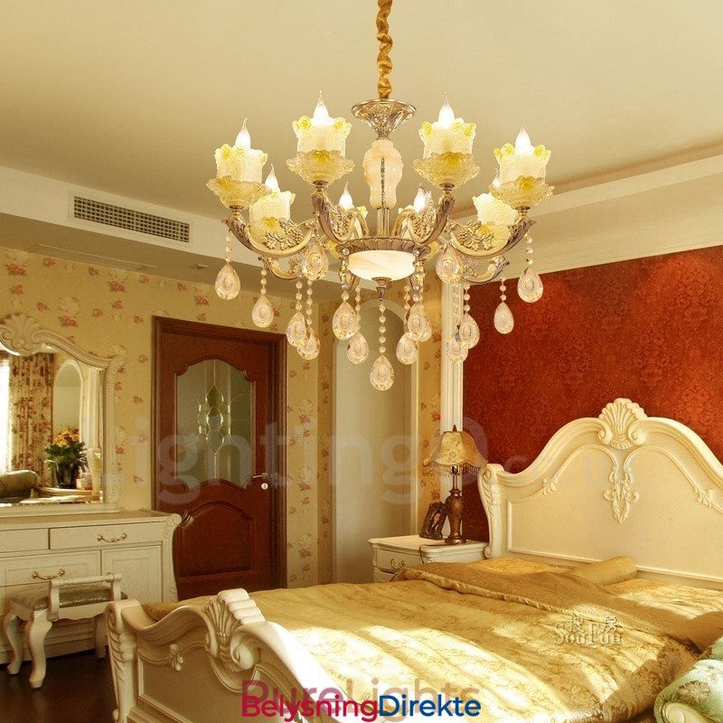 8-Lys Tradisjonell Klassisk Integrert Metalllysekrone