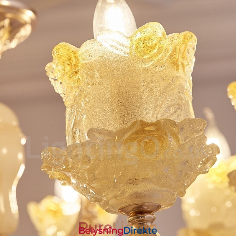 15-Lys Tradisjonell Klassisk Integrert Metalllysekrone