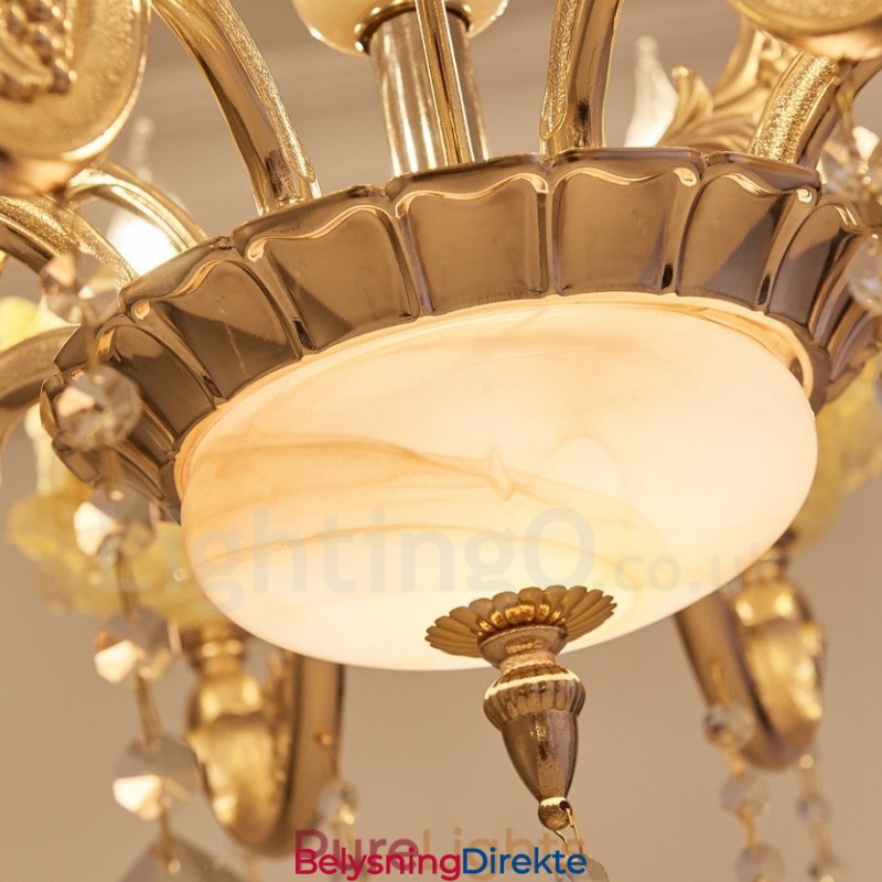 15-Lys Tradisjonell Klassisk Integrert Metalllysekrone