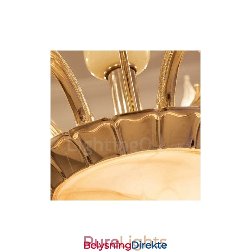 15-Lys Tradisjonell Klassisk Integrert Metalllysekrone