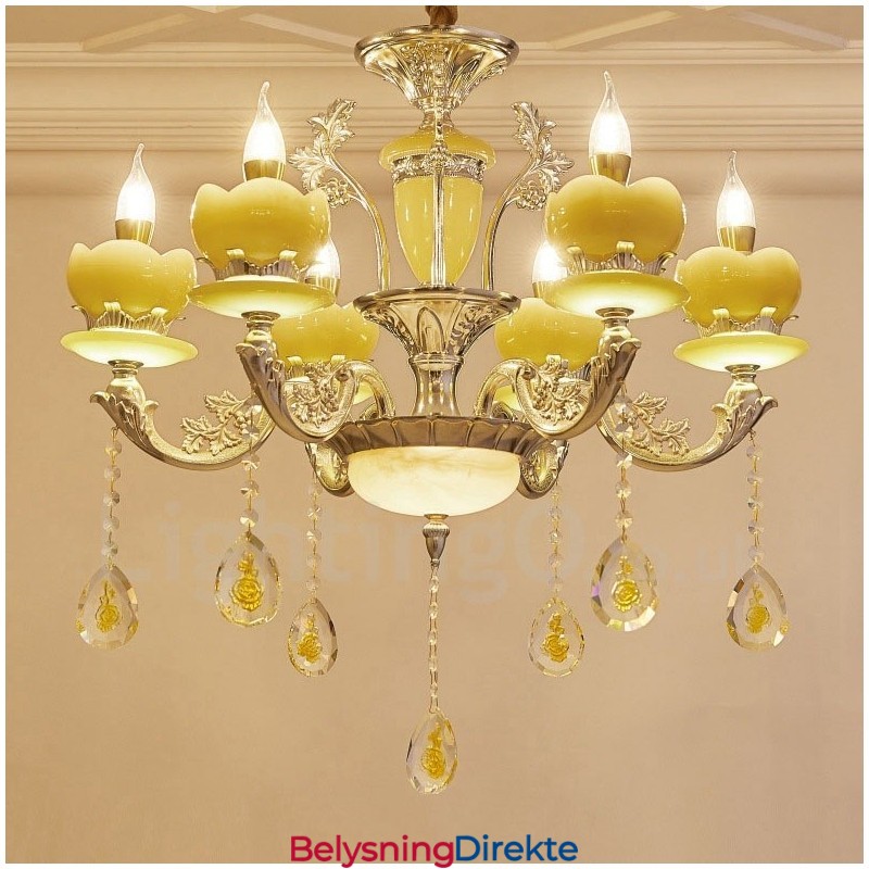 6 Lys Tradisjonell Klassisk Integrert Metalllysekrone