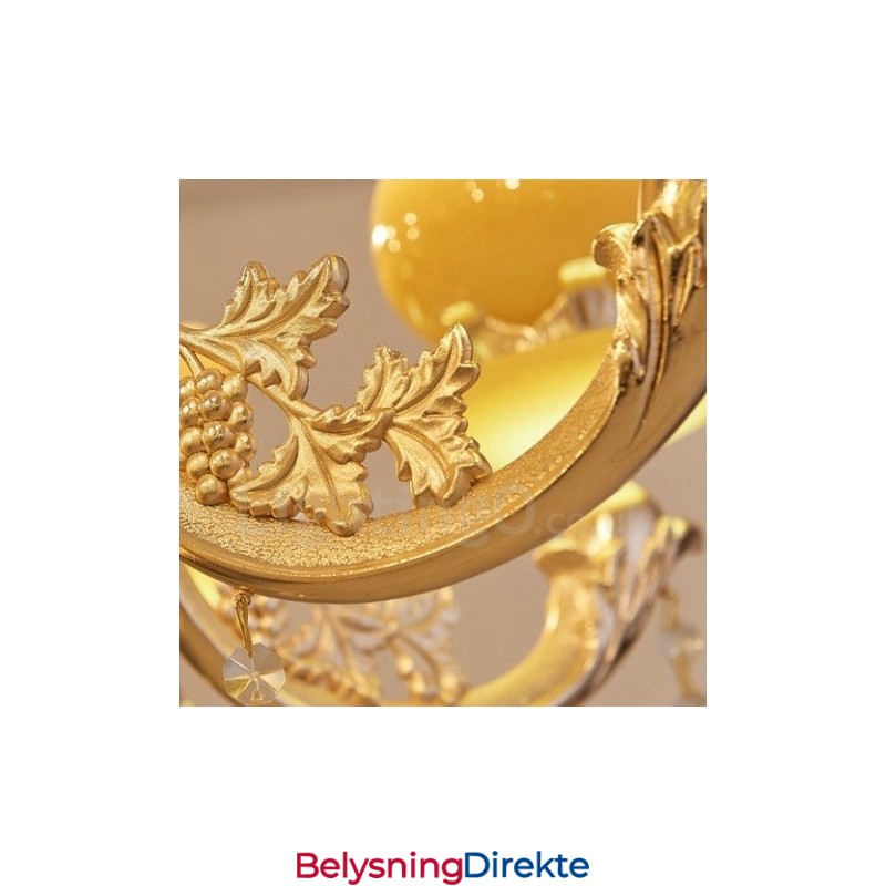 6 Lys Tradisjonell Klassisk Integrert Metalllysekrone