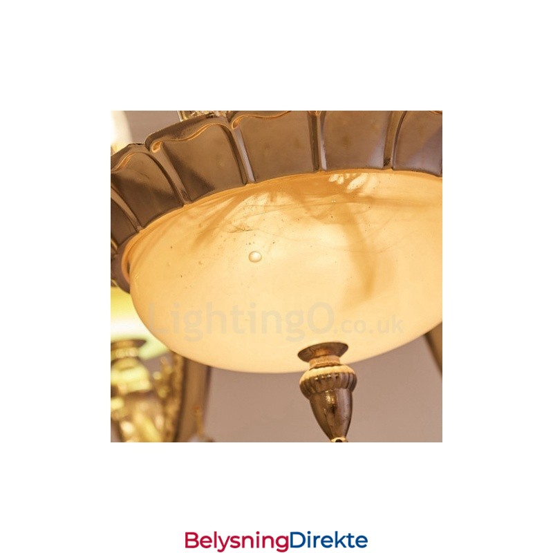 6 Lys Tradisjonell Klassisk Integrert Metalllysekrone