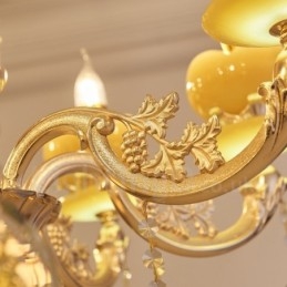 8-Lys Tradisjonell Klassisk Integrert Metalllysekrone