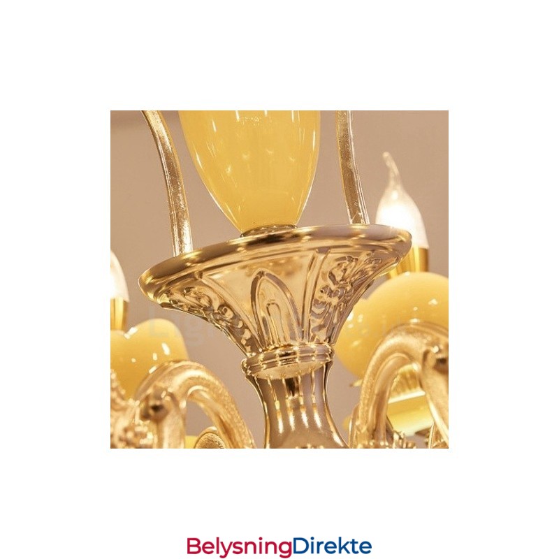 8-Lys Tradisjonell Klassisk Integrert Metalllysekrone