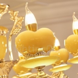 15-Lys Tradisjonell Klassisk Integrert Metalllysekrone