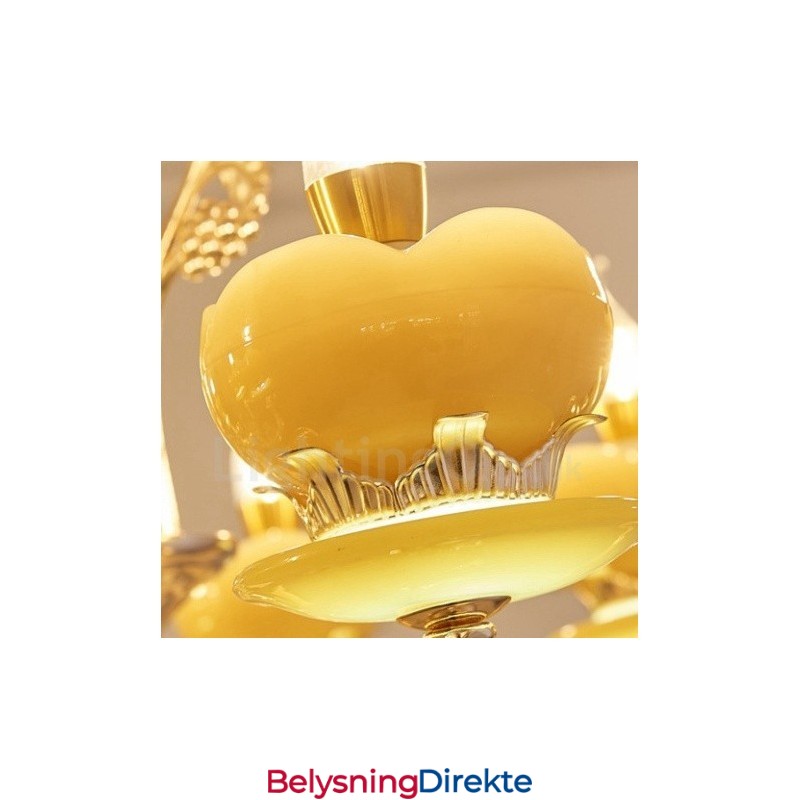 15-Lys Tradisjonell Klassisk Integrert Metalllysekrone