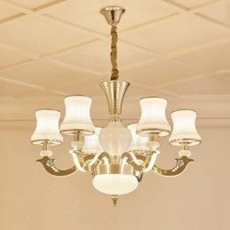 6 Lys Tradisjonell Klassisk Integrert Metall Luksuriøs Lysekrone