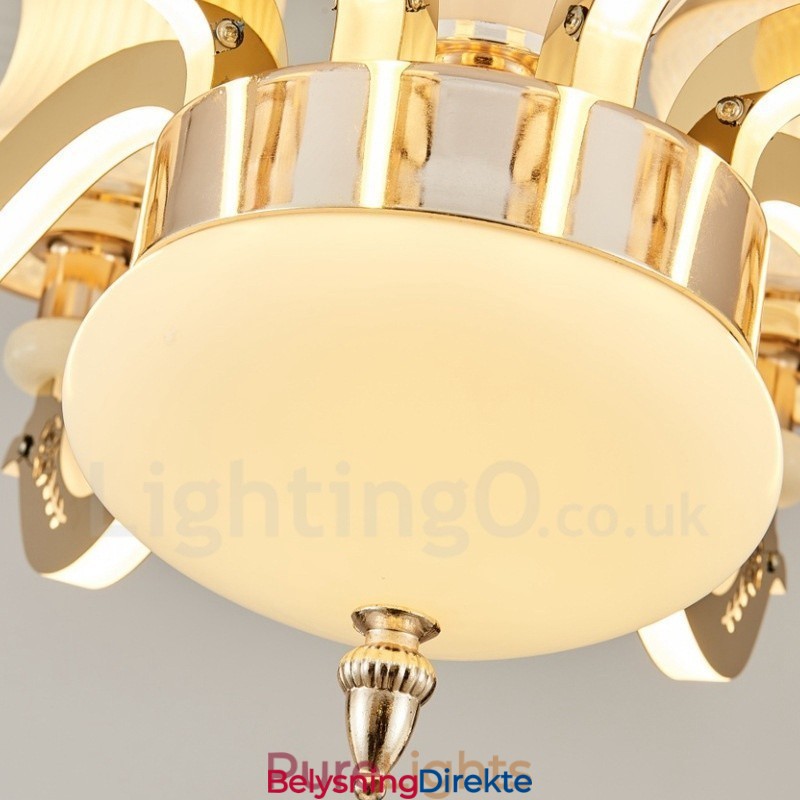 6 Lys Tradisjonell Klassisk Integrert Metall Luksuriøs Lysekrone