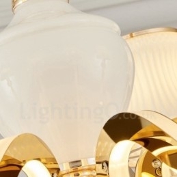 6 Lys Tradisjonell Klassisk Integrert Metall Luksuriøs Lysekrone