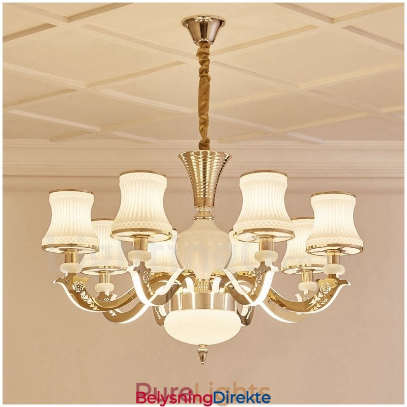 8-Lys Tradisjonell Klassisk Integrert Metalllysekrone