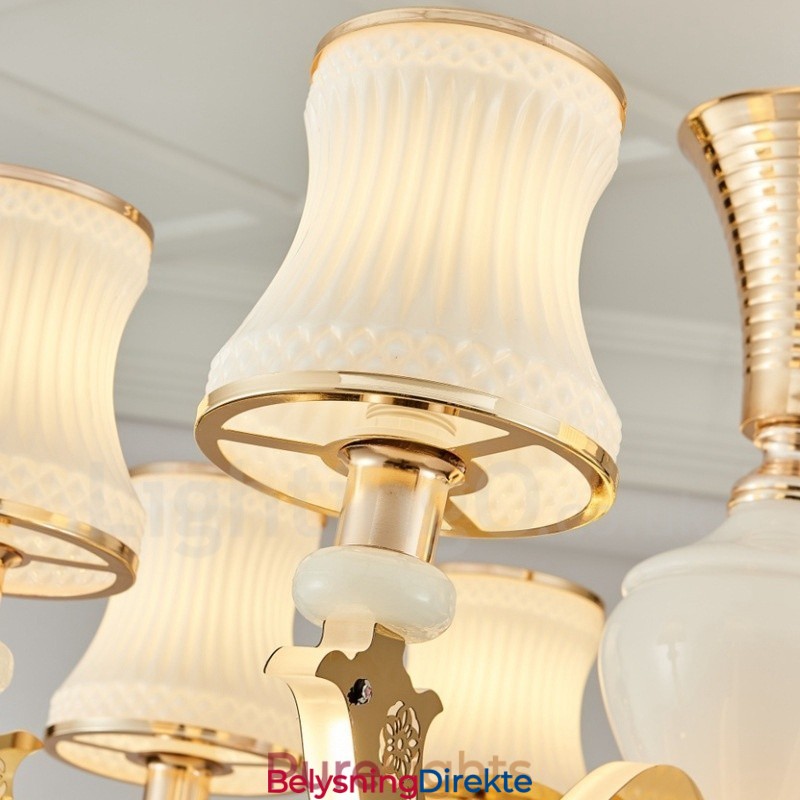 8-Lys Tradisjonell Klassisk Integrert Metalllysekrone