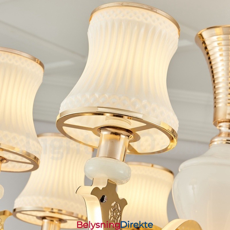 15-Lys Tradisjonell Klassisk Integrert Metalllysekrone