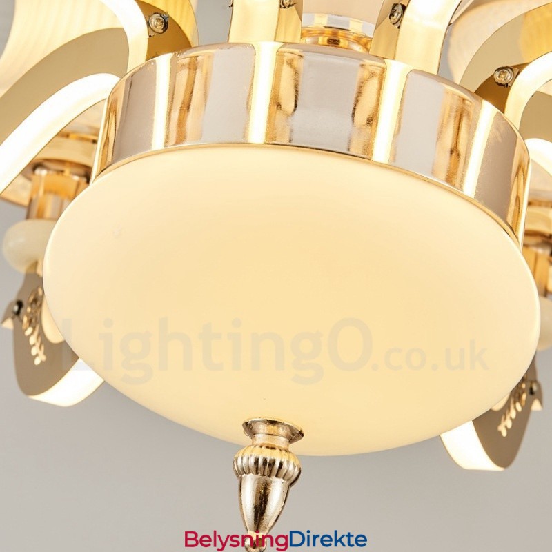 15-Lys Tradisjonell Klassisk Integrert Metalllysekrone