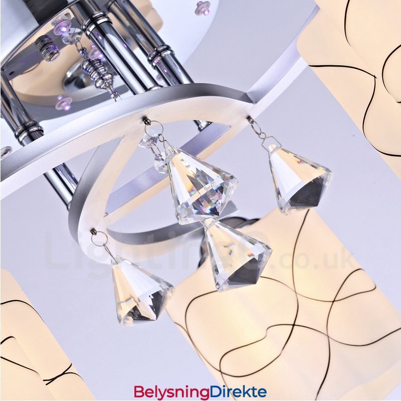 3-Lys Moderne Samtids Integrert Lysekrone