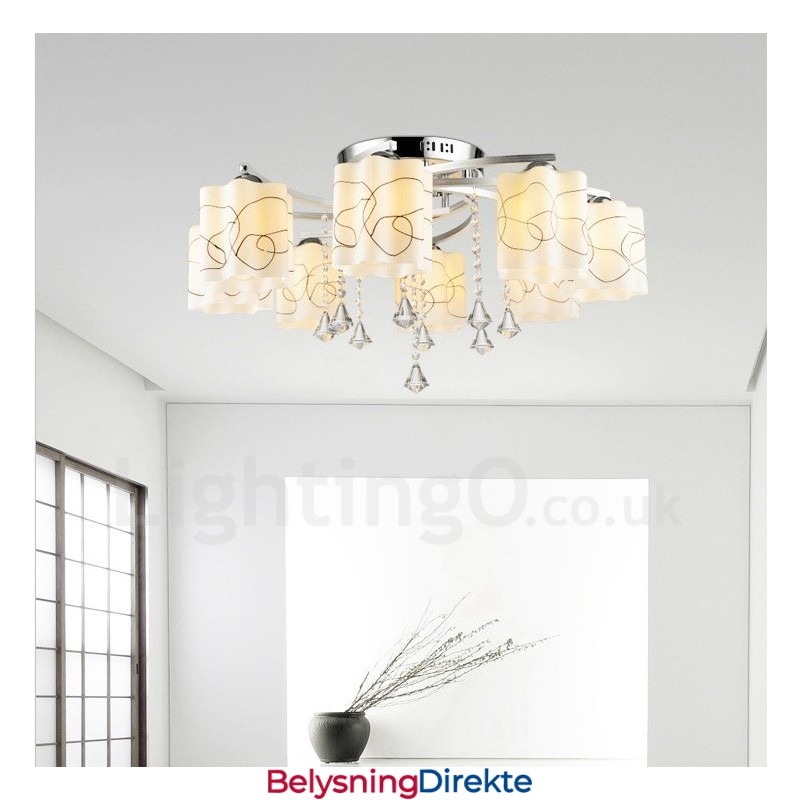 Lys Moderne Samtids Integrert Lysekrone