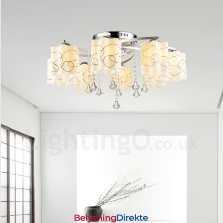 Lys Moderne Samtids Integrert Lysekrone