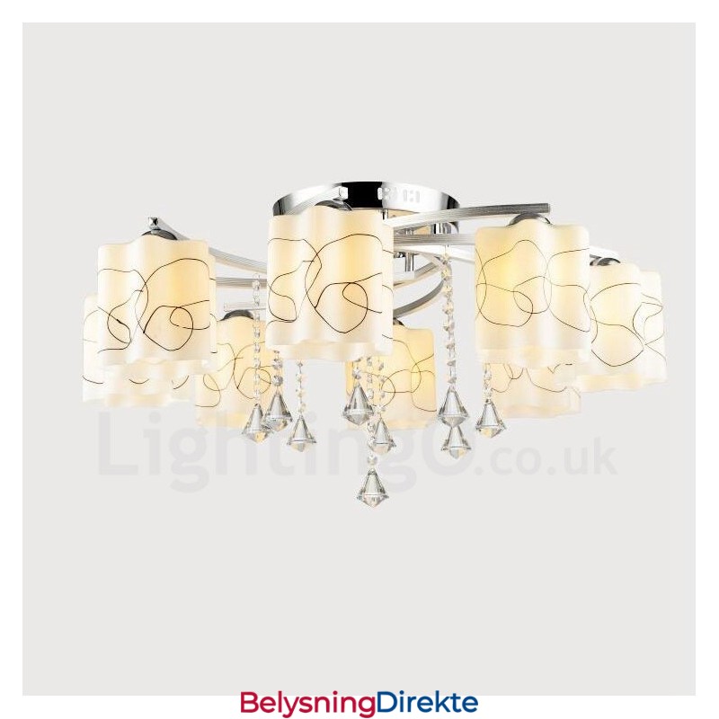 Lys Moderne Samtids Integrert Lysekrone