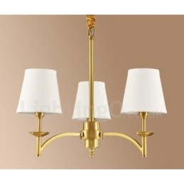 3-Lyss Rustik Lodge Integrert Metall-Kobberlysekrone