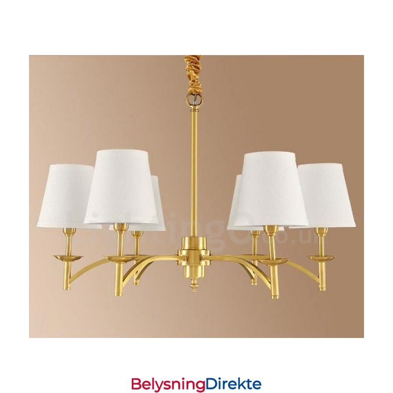 Integrert Metalllysekrone I Rustikk Lodge Med 6 Lys