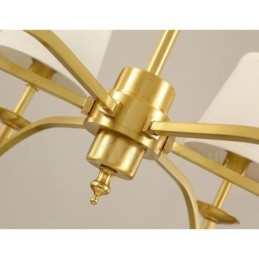 Integrert Metalllysekrone I Rustikk Lodge Med 6 Lys