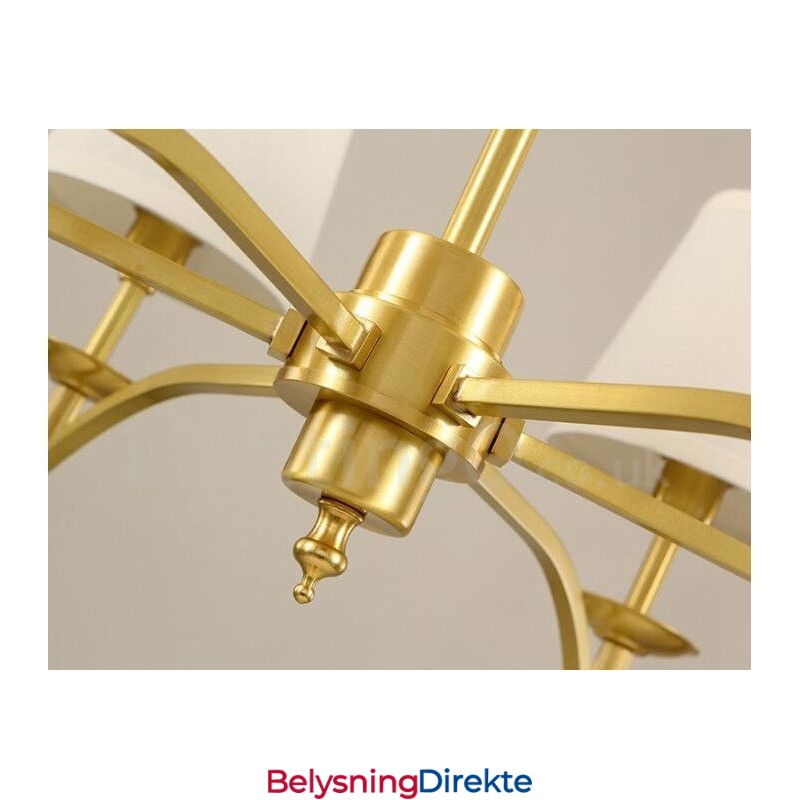 Integrert Metalllysekrone I Rustikk Lodge Med 6 Lys