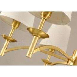 8-Lyss Rustik Lodge Integrert Metalllysekrone