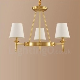 3-Lyss Rustik Lodge Integrert Metall-Kobberlysekrone