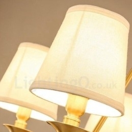 3-Lyss Rustik Lodge Integrert Metall-Kobberlysekrone