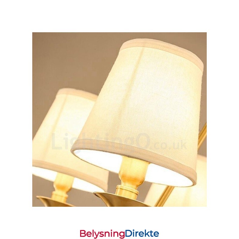 Integrert Metalllysekrone I Rustikk Lodgestil Med 5 Lys