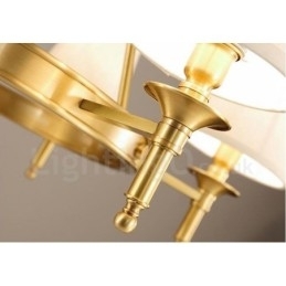 Integrert Metalllysekrone I Rustikk Lodge Med 6 Lys