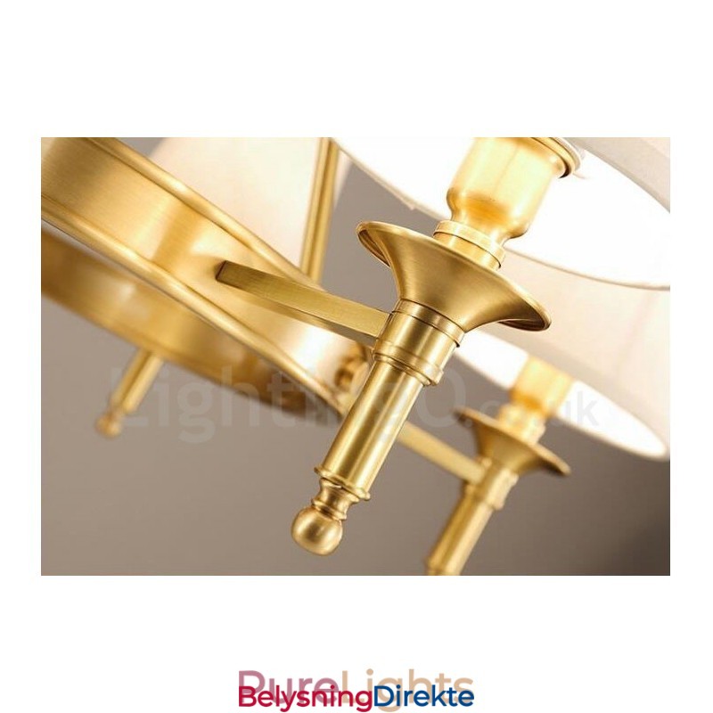 Integrert Metalllysekrone I Rustikk Lodge Med 6 Lys