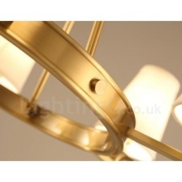 Integrert Metalllysekrone I Rustikk Lodge Med 6 Lys