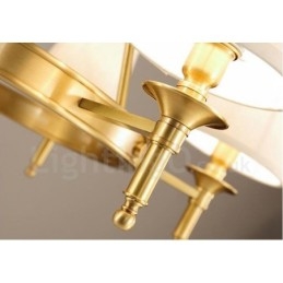 8-Lyss Rustik Lodge Integrert Metalllysekrone