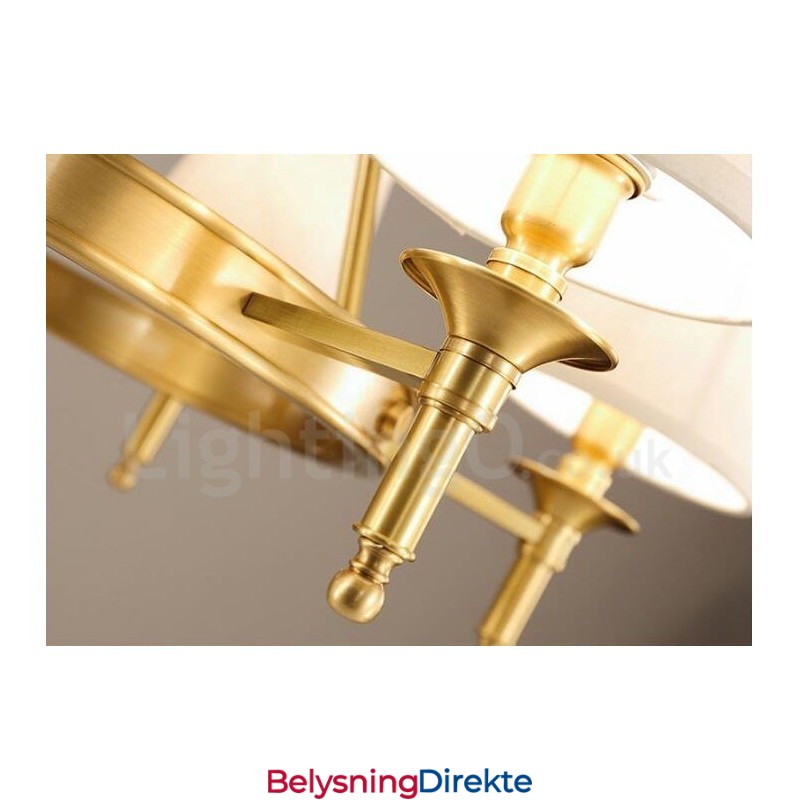 8-Lyss Rustik Lodge Integrert Metalllysekrone