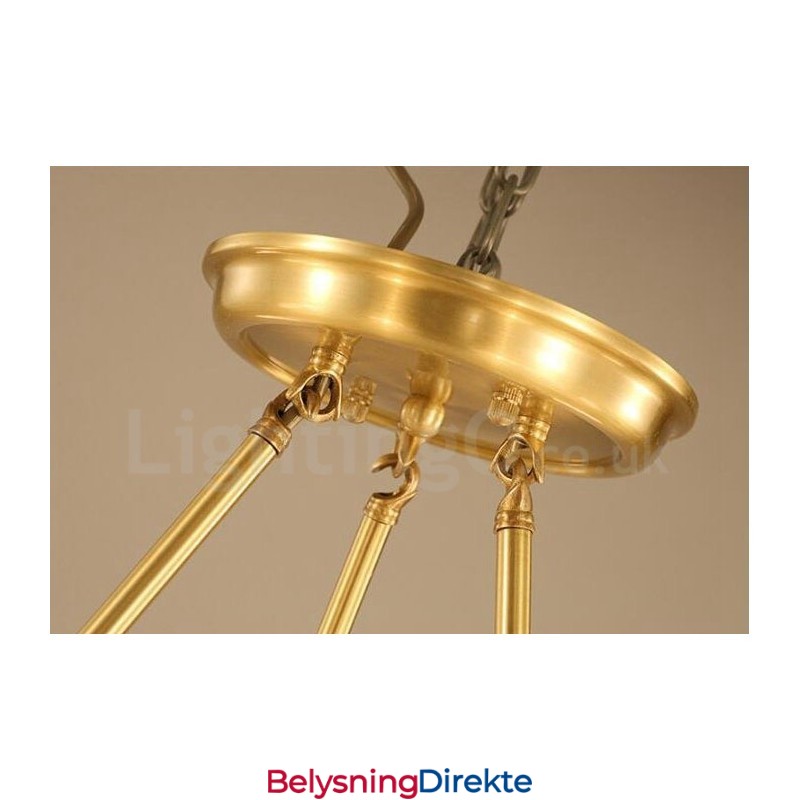 8-Lyss Rustik Lodge Integrert Metalllysekrone