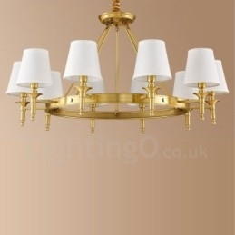 10-Lyss Rustik Lodge Integrert Metalllysekrone