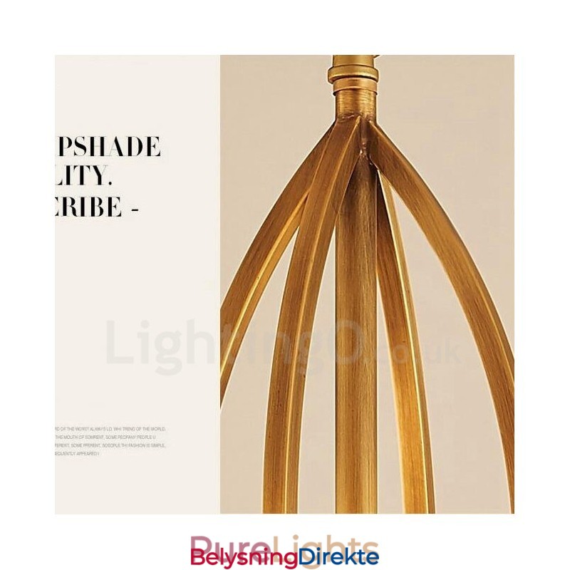 10-Lyss Rustik Lodge Integrert Metalllysekrone